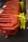 *Pallet of Red Plastic Barriers