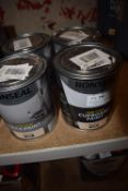 3x 750ml Ronseal One Coat Tile Paint Magnolia Satin, and 1x 750ml Ronseal One Coat Cupboard Paint