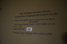 *Framed Convex Mirror 84x84cm