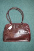 Ashwood Burgundy Leather Tote Bag