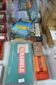 Vintage Board Games Including Battleships, Scrabble, etc.