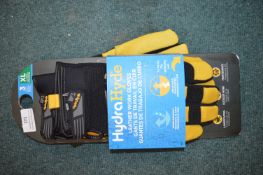 *Hydra Hide Leather Work Gloves 2pk Size: XL