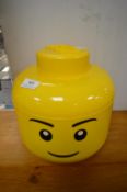 Lego Head Storage Tub and Contents