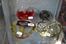 Studio Glass Vases etc.