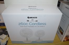 *2x Meaco Portable Air Circulator Fans