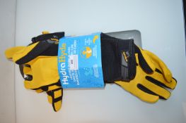 *Hydra Hide Leather Work Gloves 3pk Size: L