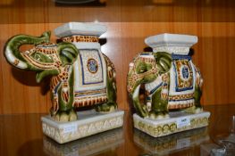 2x Elephant Plant Stands