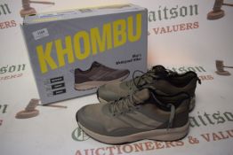 *Khombu Men’s Khaki Waterproof Hiker Trainers Size: 8