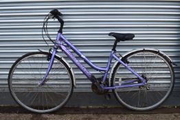 Land Rover Akasha 7005 Alloy 18-Speed Lilac Bicycle, 16” Frame