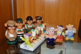 Disney Snow White & The Seven Dwarves Toast Rack, 4x PG Tips Chimps, and 3x Pek Pigs