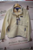 *Patagonia Women’s Cream Half-Zip Fleece Size: L