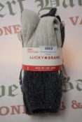 *Lucky Brand Boot Socks 6pk Size: 4-8