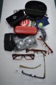 Assorted Spectacle Frames and Case (some AF)