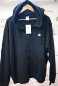 *Nike Black Zipped Hoodie Size: XXL