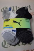 *Puma Drycell Socks 10pk Size: 2.5-5