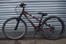 Apollo Cipher Shimano Equipped Burgundy Bicycle, 12” Frame (AF)