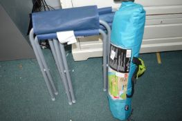 Folding Beach Shelter & Folding Stools