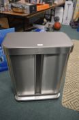 *Simple Human Stainless Steel Dual Pedal Bin