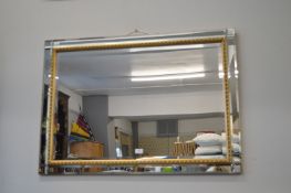 Gilt Framed Bevelled Edge Mirror
