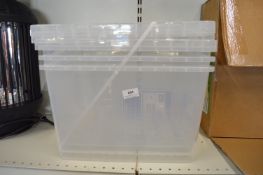 *Bundle of 3 Really Useful Storage Boxes 33.5L - Clear