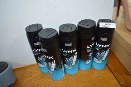 5x Lynx Deodorant Body Sprays