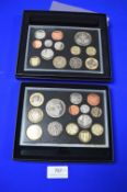 2010 and 2011 Royal Mint UK Annual Coin Sets