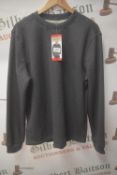 *BC Clothing Grey Fleece Lined Jumper Size: M