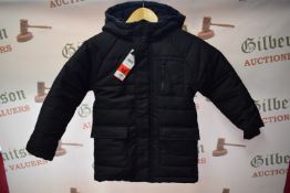 Andy & Evan Kid’s Black Padded Coat Size: 7-8 years