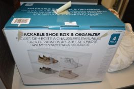 *Stackable Shoe Boxes and Organisers