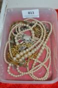 Costume Jewellery Including Faux Pearl Necklaces etc.