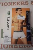 *Lacoste Boxers 3pk Size: XL