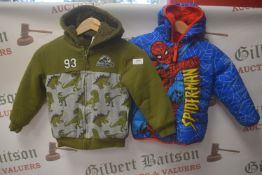 2x Kid’s Character Coats Size: S (both require stitch repair)