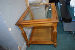 Glass Topped Coffee Table