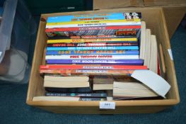 Wooden Crate Containing Beano Annuals etc.
