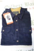 *Jachs Navy Cord Shacket Size: M