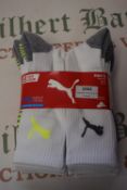 *Puma Men’s Coolmax Socks 8pk Size: 6-8