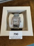 Christian Dior Rever Stainless Steel Bead Diamond Quartz Wristwatch D98-1014