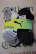 *Puma Drycell Socks 10pk Size: 2.5-5