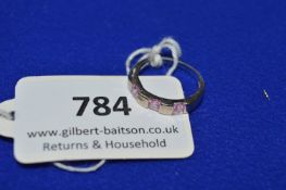 8ct White Gold Three Stone Ring ~1.8g