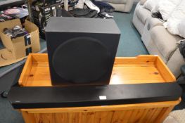 *Samsung Soundbar and Subwoofer