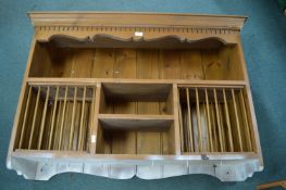 Solid Pine Kitchen Plate & Shelf Rack