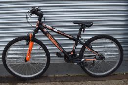 Esperia MTBS Series Enjoy 24 Black & Orange Bicycle, 13” Frame