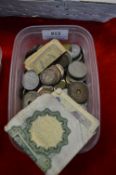 Assorted British and Foreign Coinage and Banknotes