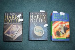 Three Harry Potter Books Including First Editions