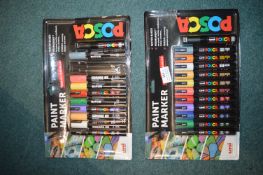 *2x Sets of Paint Marker Pens