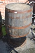 *Oak Beer Barrel/ Table