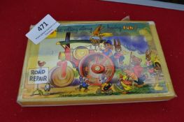 Set of Three Original Bamforth Printing Plates for Postcards: Merry Message Series G295