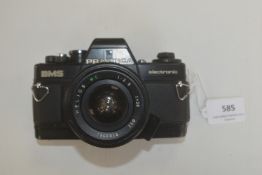 Praktica BMS Electronic 35mm Film Camera with Helios MC 1:2.8F28 Lens