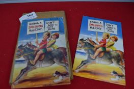Original Bamforth Printing Plates for Postcards: Seaside Kiddy 222, and 1x Postcard