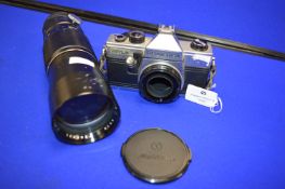 Praktica MTL5 35mm SLR Camera with 300mm Lens